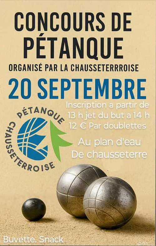 Concours de pétanque en Doublette - Chausseterre