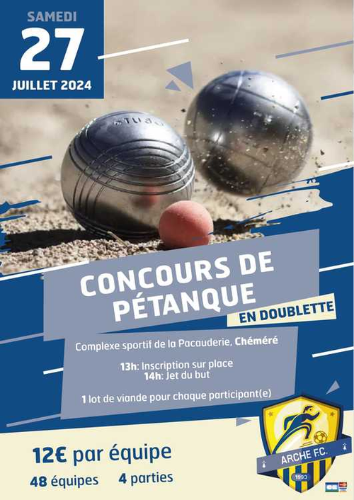 Concours de pétanque en Doublette - Chéméré