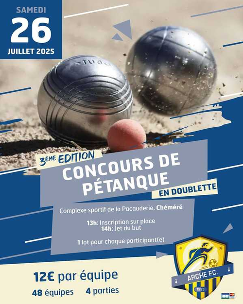 Concours de pétanque en Doublette - Chéméré