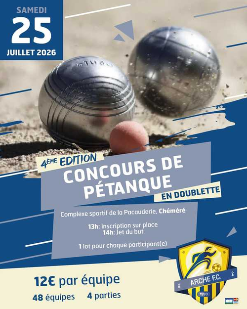 Concours de pétanque en Doublette - Chéméré