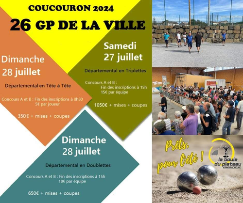 Concours de pétanque en Triplette - Départemental - Coucouron