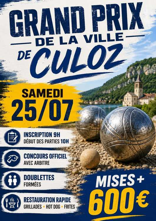 Concours de pétanque en Doublette - Départemental - Culoz