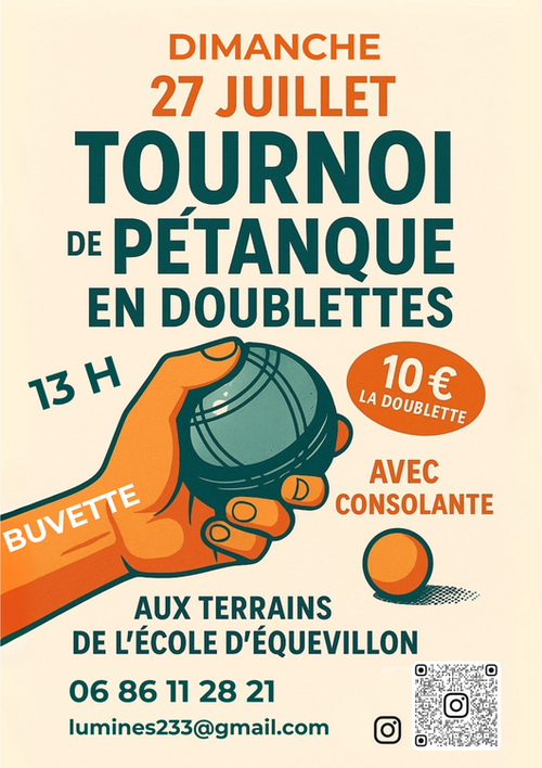 Concours de pétanque en Doublette - Équevillon