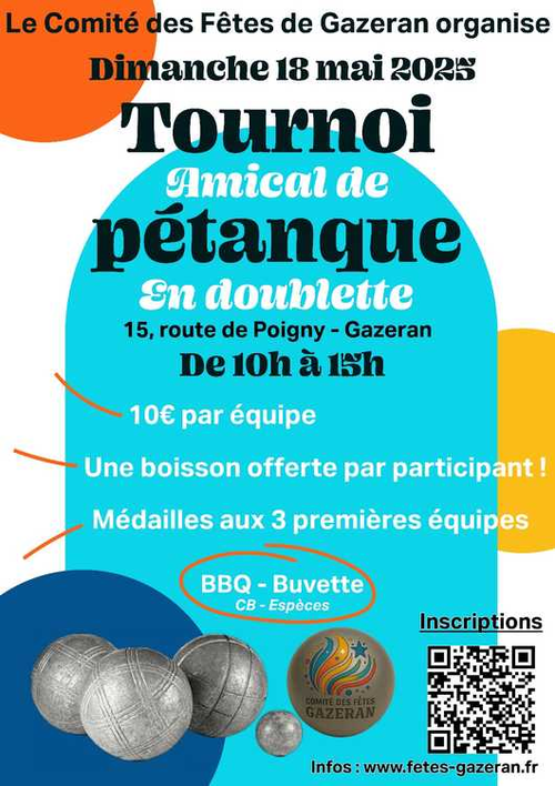 Concours de pétanque en Doublette - Gazeran