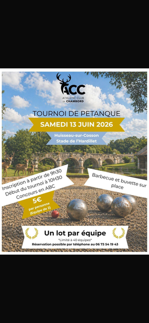 Concours de pétanque en Doublette - Huisseau-sur-Cosson