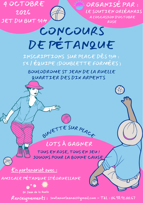 Concours de pétanque en Doublette - Ingré