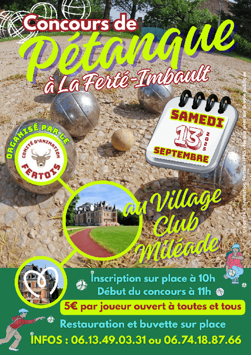 Concours de pétanque en Doublette - La Ferté-Imbault