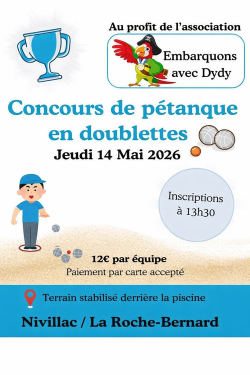 Concours de pétanque en Doublette - La Roche-Bernard