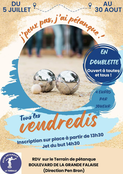 Concours de pétanque en Doublette - La Turballe