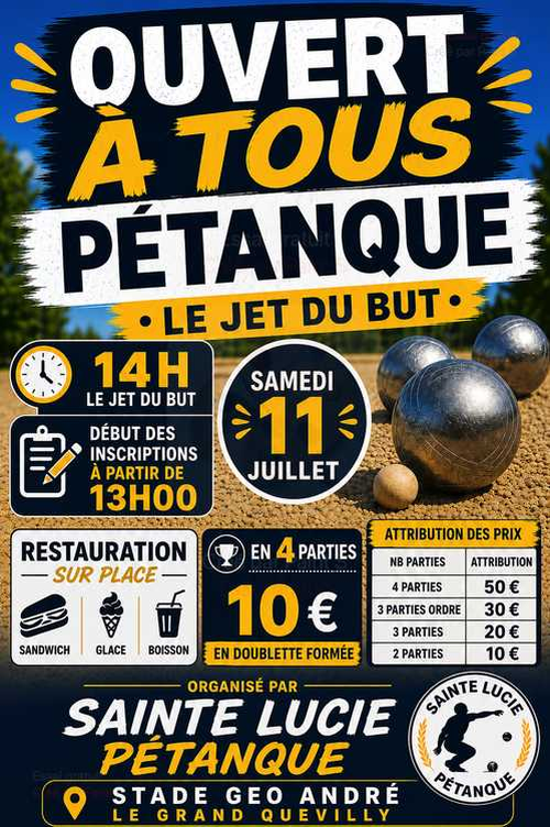Concours de pétanque en Doublette - Le Grand-Quevilly