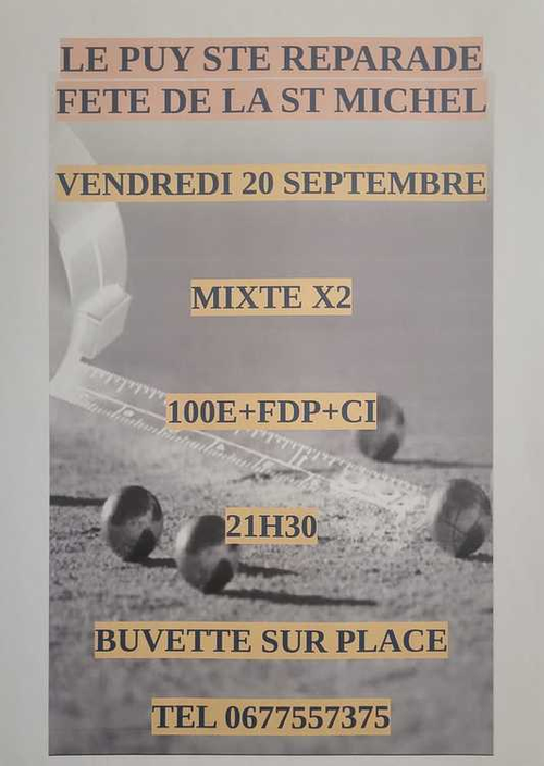 Concours de pétanque en Doublette - Le Puy-Sainte-Réparade