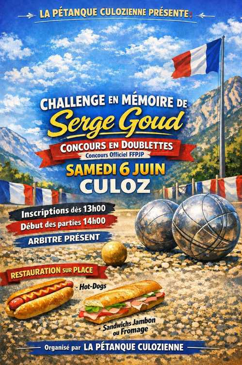 Concours de pétanque en Doublette - Départemental - Culoz