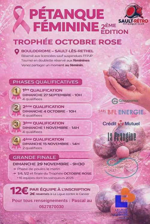 Concours de pétanque en Doublette - Départemental - Sault-Retro-Pétanque Club