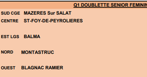 Concours de pétanque en Doublette - Qualificatif Championnat - Lieu non défini