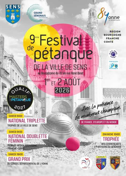 Concours de pétanque en Doublette - National TOP 300 - Sens
