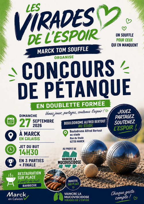 Concours de pétanque en Doublette - Marck