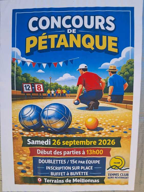 Concours de pétanque en Doublette - Meillonnas