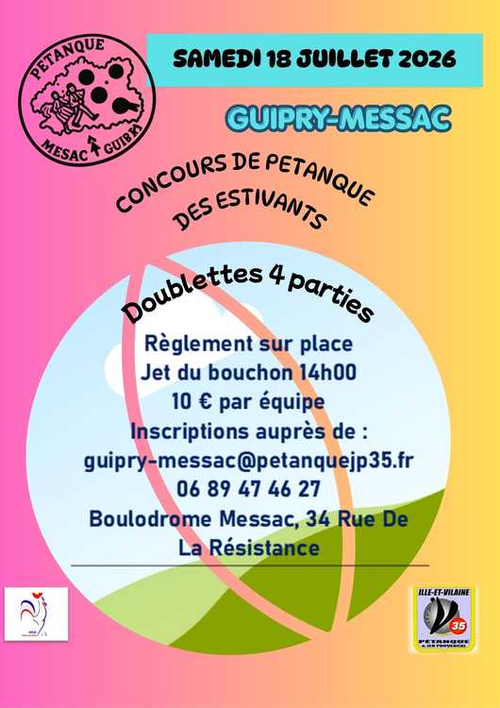 Concours de pétanque en Doublette - Messac