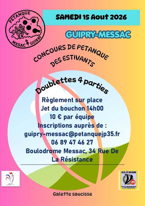 Concours de pétanque en Doublette - Messac
