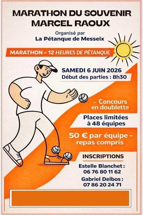 Concours de pétanque en Doublette - Départemental - MESSEIX