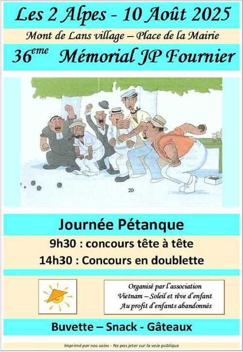 Concours de pétanque en Doublette - Mont-de-Lans