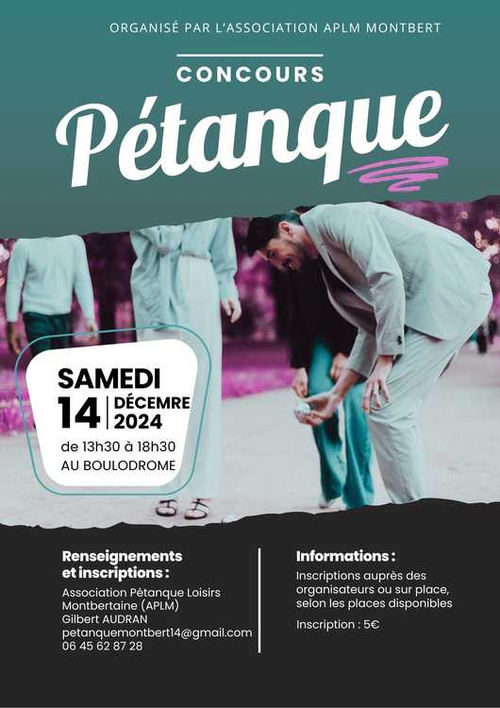 Concours de pétanque en Doublette - Montbert