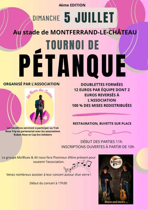 Concours de pétanque en Doublette - Montferrand-le-Château