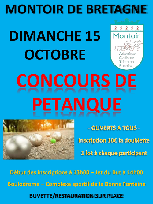 Concours de pétanque en Doublette - Montoir-de-Bretagne