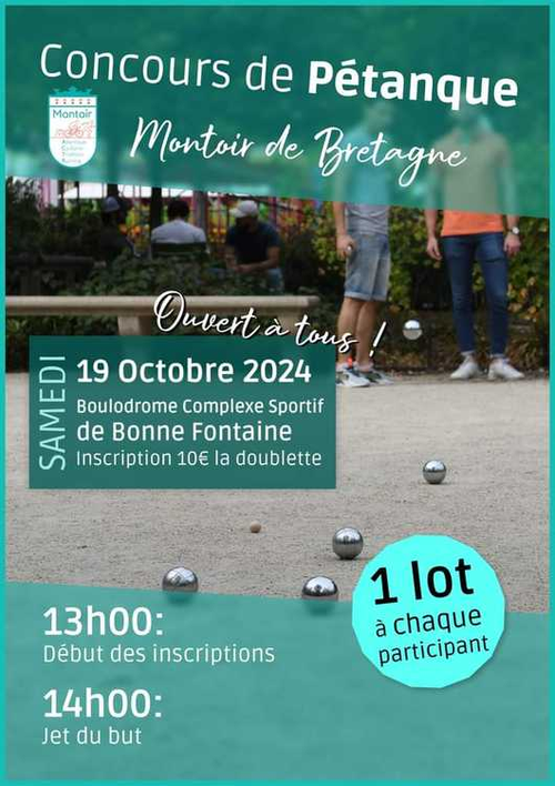 Concours de pétanque en Doublette - Montoir-de-Bretagne