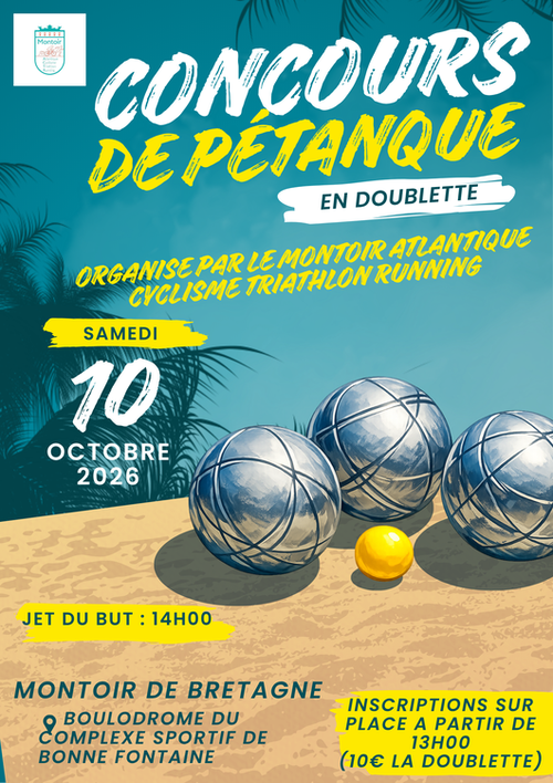 Concours de pétanque en Doublette - Montoir-de-Bretagne
