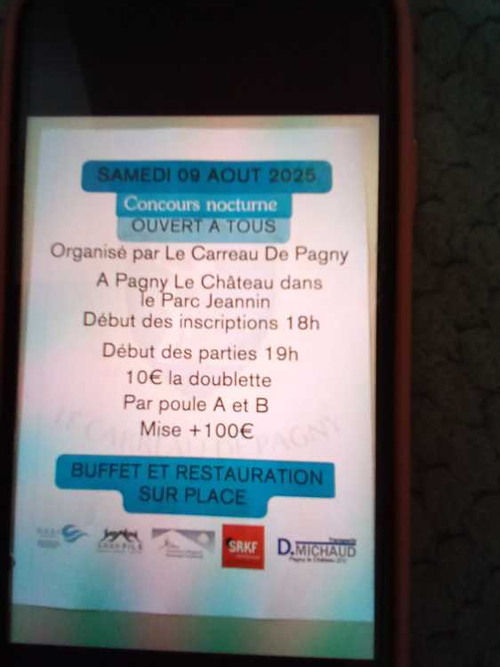 Concours de pétanque en Doublette - Pagny-le-Château