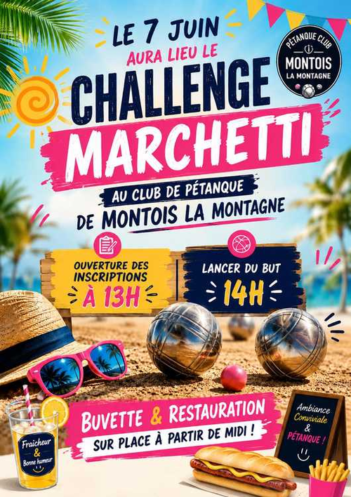 Concours de pétanque en Doublette - Départemental - PC MONTOIS LA MONTAGNE