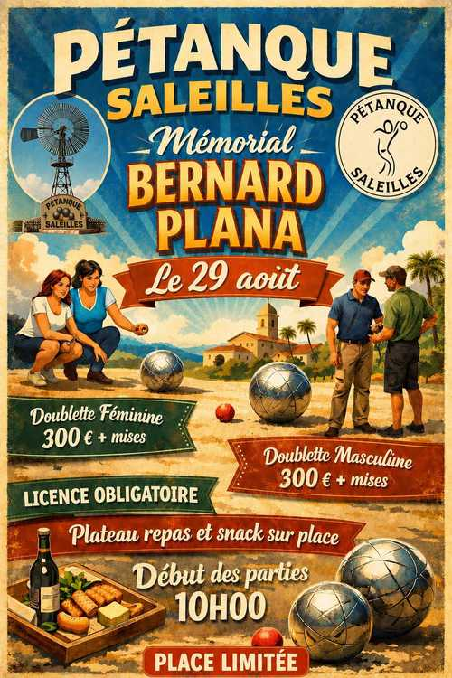 Concours de pétanque en Triplette - Départemental - PETANQUE SALEILLES