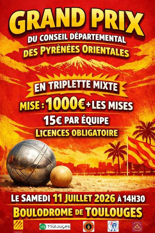 Concours de pétanque en Triplette Mixte - Grand Prix - PETANQUE TOULOUGIENNE