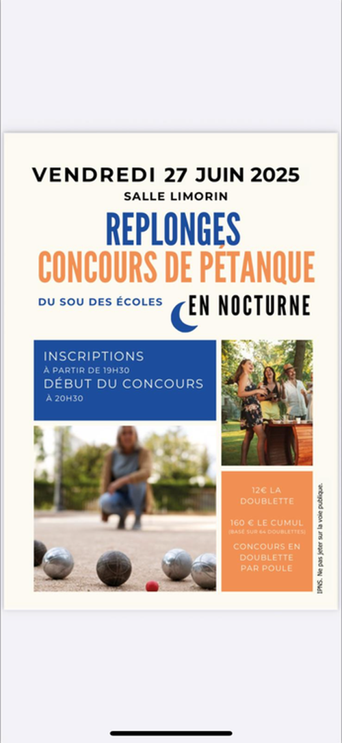 Concours de pétanque en Doublette - Replonges