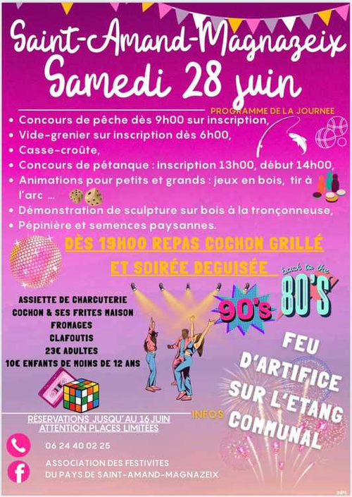 Concours de pétanque en Doublette - Saint-Amand-Magnazeix
