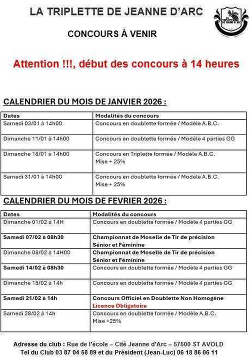 Concours de pétanque en Triplette - Saint-Avold