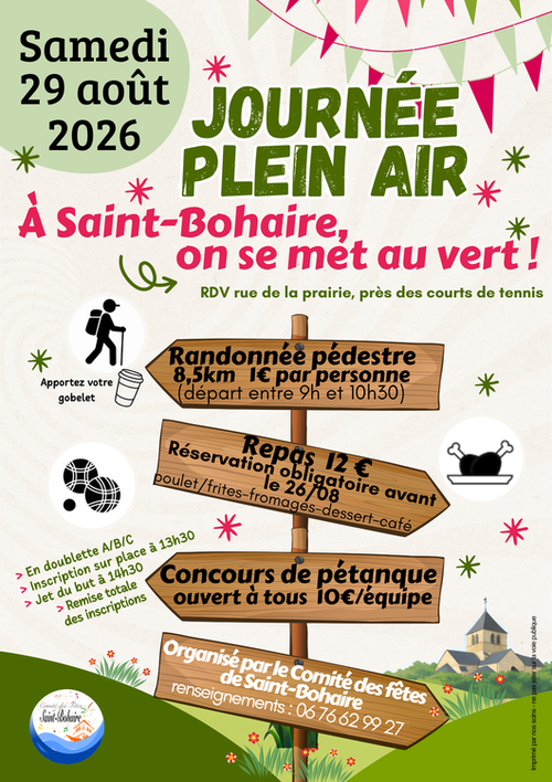 Concours de pétanque en Doublette - Saint-Bohaire