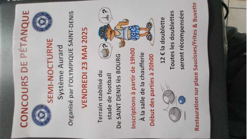 Concours de pétanque en Doublette - Saint-Denis-lès-Bourg