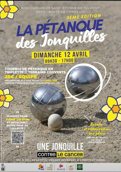 Concours de pétanque en Triplette - Saint-Étienne-de-Tulmont