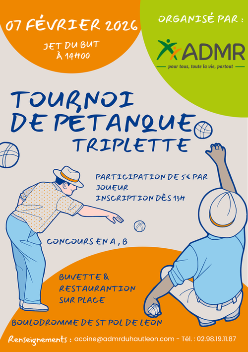 Concours de pétanque en Triplette - Saint-Pol-de-Léon