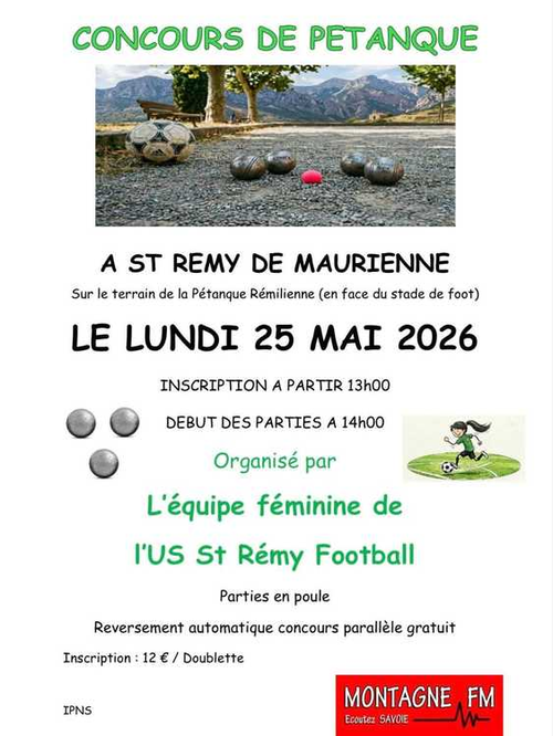 Concours de pétanque en Doublette - Saint-Rémy-de-Maurienne