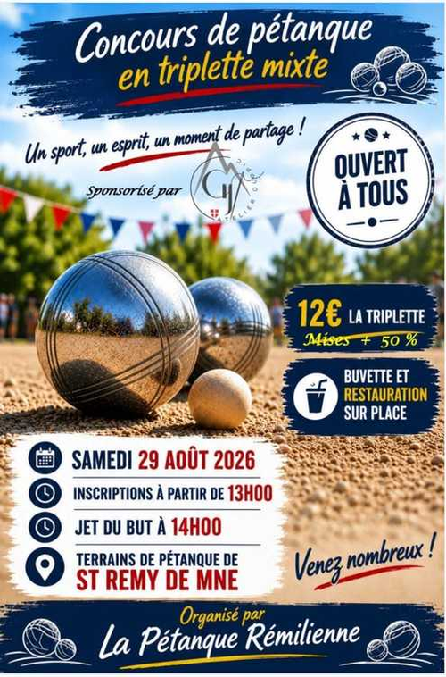 Concours de pétanque en Triplette Mixte - Saint-Rémy-de-Maurienne