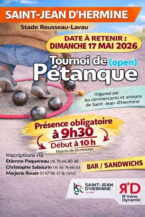 Concours de pétanque en Doublette - Sainte-Hermine