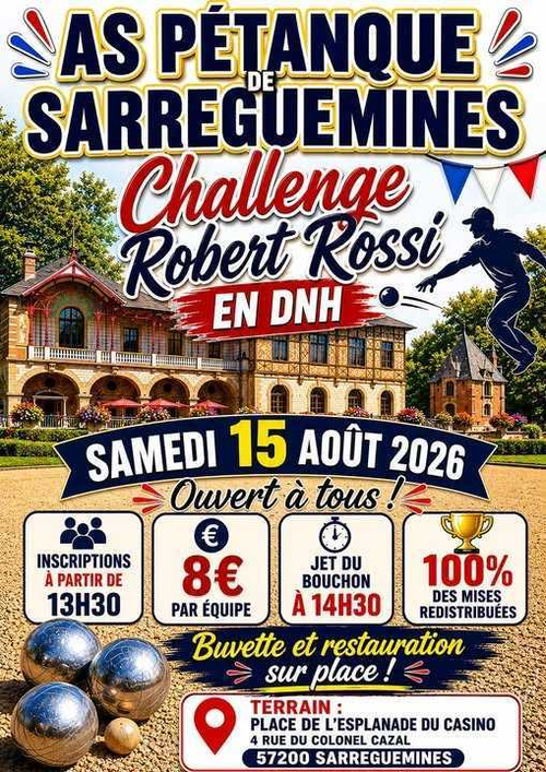 Concours de pétanque en Doublette - Sarreguemines