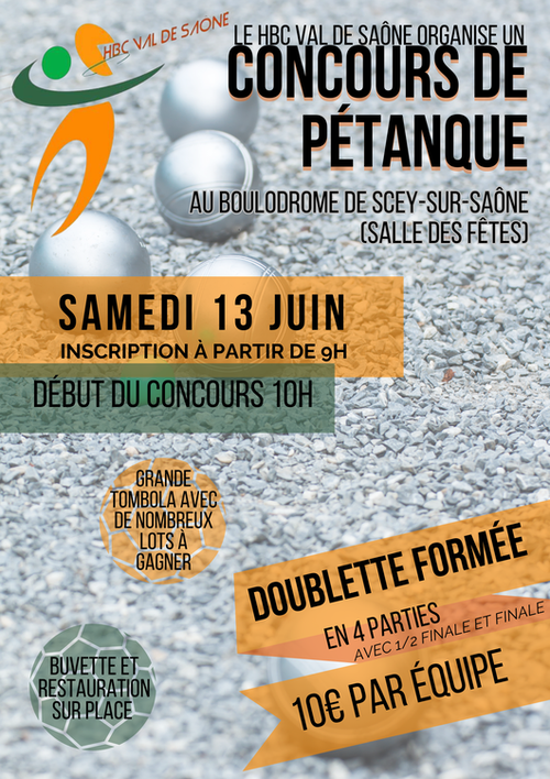 Concours de pétanque en Doublette - Scey-sur-Saône-et-Saint-Albin