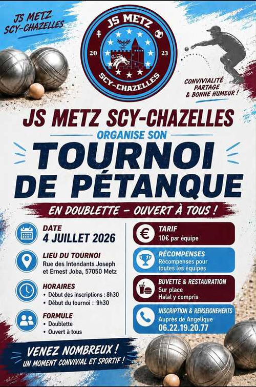 Concours de pétanque en Doublette - Scy-Chazelles