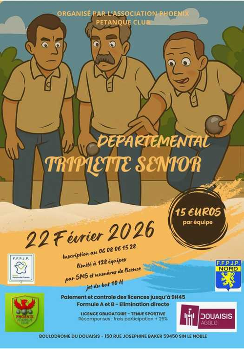 Concours de pétanque en Doublette - Sin-le-Noble