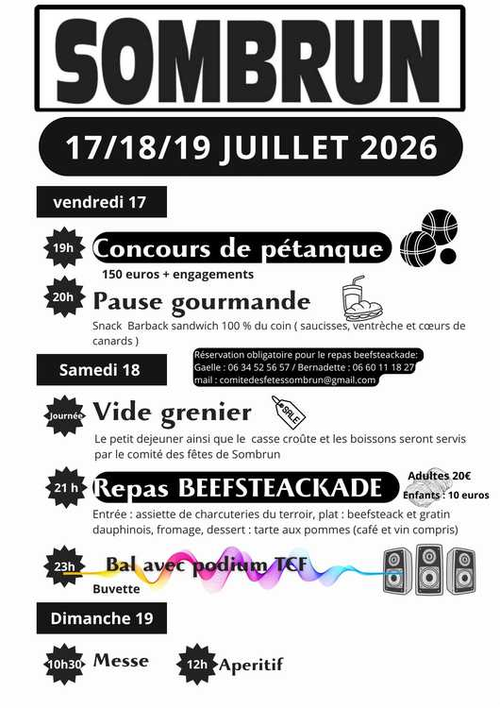 Concours de pétanque en Doublette - Sombrun