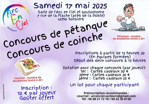 Concours de pétanque en Doublette - Sorbiers